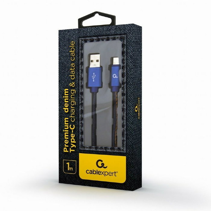 GEMBIRD Cable USB 2.0 de USB A a USB C, 1m, Azul GEMBIRD Cable USB 2.0 de USB A a USB C, 1m, Azul
