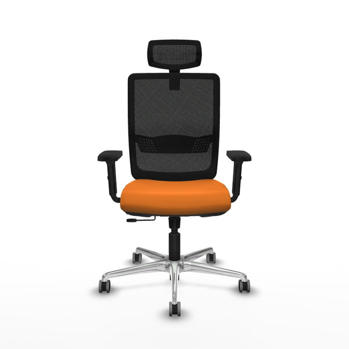 PIQUERAS Y CRESPO Silla de oficina Haches Naranja y Negro PIQUERAS Y CRESPO Silla de oficina Haches Naranja y Negro