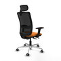 PIQUERAS Y CRESPO Silla de oficina Haches Naranja y Negro