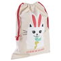 Tom et Zoe Bolsa Pijama Infantil Lona Cuerda Modelos Gato Conejo Cisne Unicornio 35x27 cm