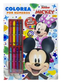 DISNEY LIBROS, Mickey. Colorea por números con ceras - DISNEY MICKEY