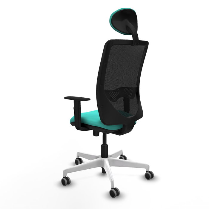 PIQUERAS Y CRESPO Silla de oficina Zulema con mecanismo Sincro, Turquesa y Negro PIQUERAS Y CRESPO Silla de oficina Zulema con mecanismo Sincro, Turquesa y Negro