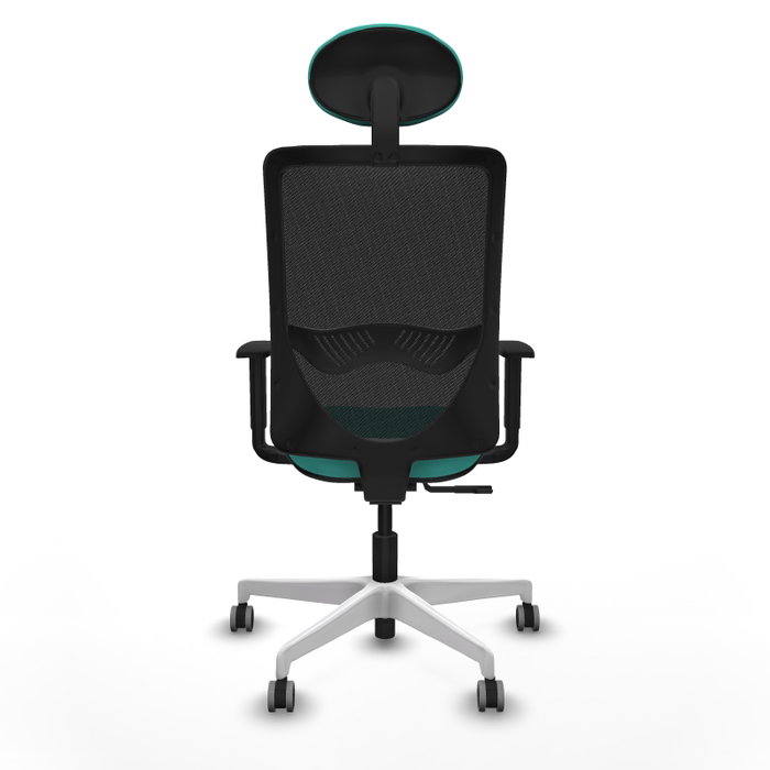 PIQUERAS Y CRESPO Silla de oficina Zulema con mecanismo Sincro, Turquesa y Negro PIQUERAS Y CRESPO Silla de oficina Zulema con mecanismo Sincro, Turquesa y Negro