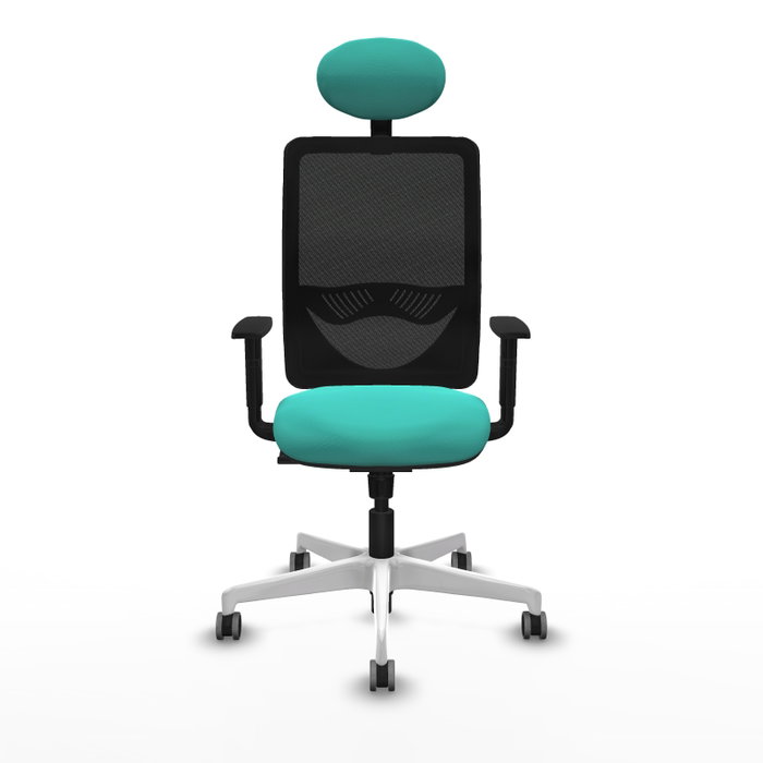 PIQUERAS Y CRESPO Silla de oficina Zulema con mecanismo Sincro, Turquesa y Negro PIQUERAS Y CRESPO Silla de oficina Zulema con mecanismo Sincro, Turquesa y Negro