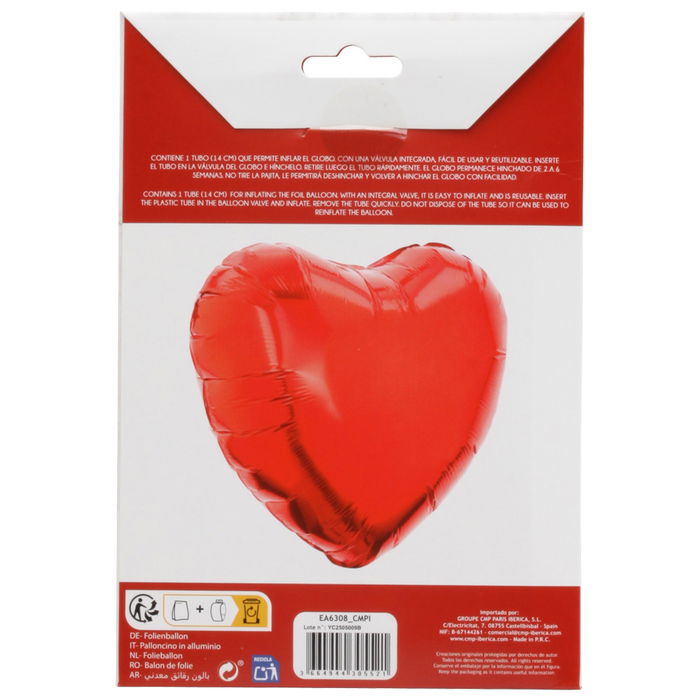 The Concept Factory Globo Corazón Reutilizable Love Is In The 45 cm