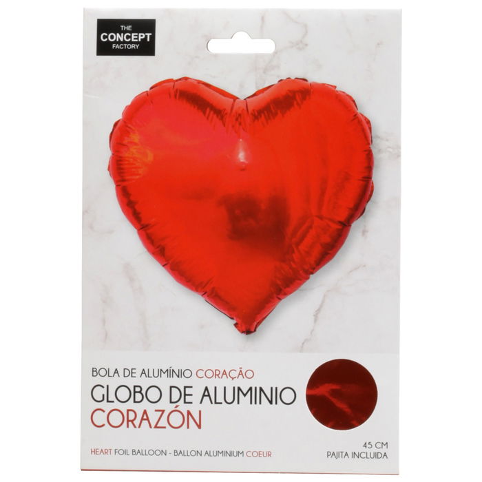 The Concept Factory Globo Corazón Reutilizable Love Is In The 45 cm