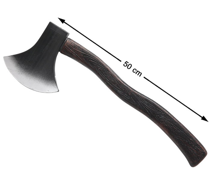 Hacha Vikinga Curva 50 cm - Mango Texturizado - Ideal para Disfraz, LARP o Eventos de Fantasía Hacha Vikinga Curva 50 cm - Mango Texturizado - Ideal para Disfraz, LARP o Eventos de Fantasía
