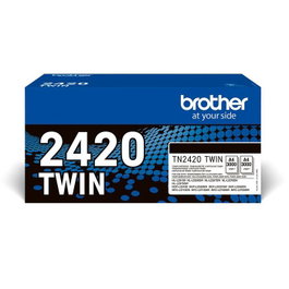 Brother TN2420TWIN Pack Doble de Cartuchos de Tóner Negro de Alto Rendimiento