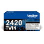 Brother TN2420TWIN Pack Doble de Cartuchos de Tóner Negro de Alto Rendimiento