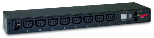 APC Rack PDU Metered 1U AP7820B con 8 salidas C13 y color negro