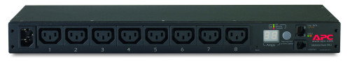 APC Rack PDU Metered 1U AP7820B con 8 salidas C13 y color negro