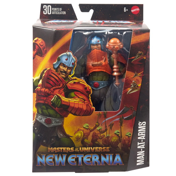 Mattel Figura Man-At-Arms New Eternia Masters of the Universe Articulada 17cm
