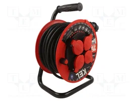 KEL Prolongador de alimentación H05RR-F 3G1,5mm2 25m Negro