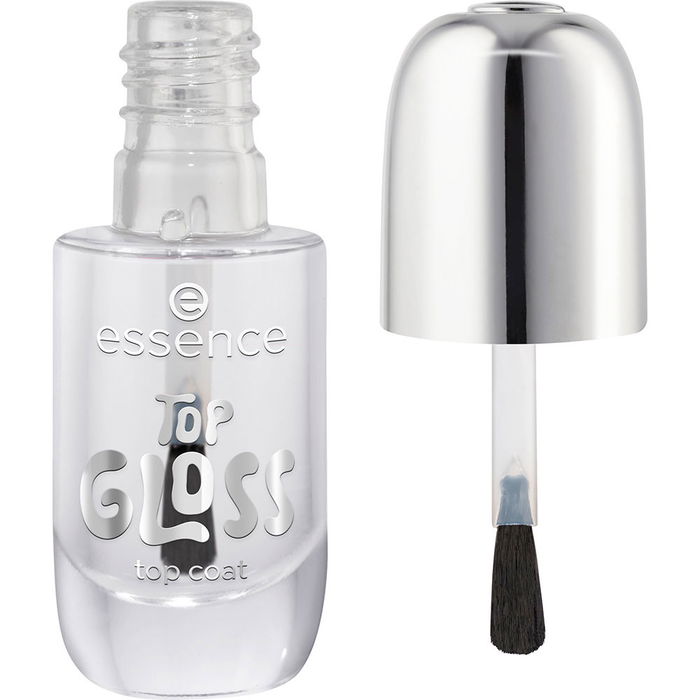Essence TOP GLOSS Top Coat de Brillo Intenso 8 ml - Acabado Transparente de Larga Duración, Efecto Gel sin Lámpara UV, Para Sellado de Uñas Essence TOP GLOSS Top Coat de Brillo Intenso 8 ml - Acabado Transparente de Larga Duración, Efecto Gel sin Lámpara UV, Para Sellado de Uñas