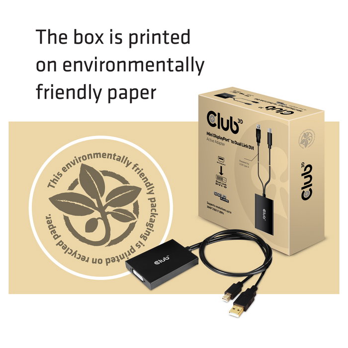Club 3D Adaptador MiniDisplayport a DVI-D CAC-1130