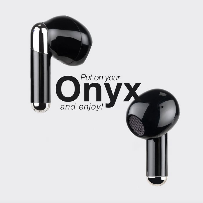 Tooq Onyx TQBWH-0054B Auriculares Inalámbricos con Estuche de Carga - Negro