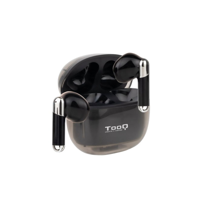 Tooq Onyx TQBWH-0054B Auriculares Inalámbricos con Estuche de Carga - Negro