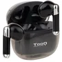Tooq auriculares inalambricos + micrÓfono "onyx" - negro