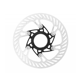 Campagnolo Rotores de bloqueo central de 2 piezas para frenos hidráulicos con araña de aluminio y borde redondeado