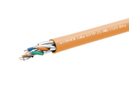 Lanview Cable de Red Ethernet CAT6a U/FTP LSZH B2CA Naranja 305 Metros