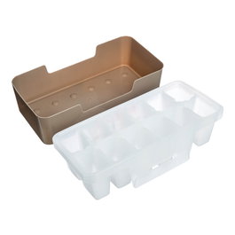 Vassary Cubitera con tapa para 12 cubitos Retráctil 12uds