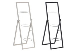 DKD Home Decor Macetero Metal Plegable Surtido Crema y Negro
