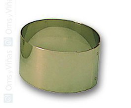 Reinoxsa Molde Aro Alto 12 cm H 4.5 cm, Acero Inoxidable