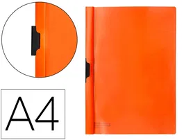 Beautone Carpeta Dossier Pinza Lateral 45301 Polipropileno DIN A4 Naranja (Pack 10)