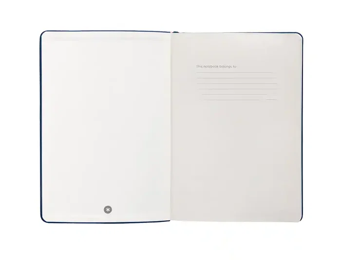 Antartik Cuaderno A4 Tapa Dura Hojas Rayas Azul Marino 100 Hojas 80gr FSC