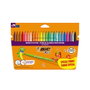 BIC Kid Couleur Estuche de 24 Rotuladores Punta Media Colores Surtidos