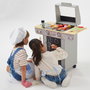 Color Baby Barbacoa de madera con 10 piezas 60x30x66,5 cm
