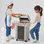 Color Baby Barbacoa de madera con 10 piezas 60x30x66,5 cm