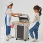Color Baby Barbacoa de madera con 10 piezas 60x30x66,5 cm