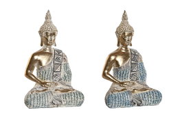 DKD Home Decor Figura de Buda Decapé Surtida