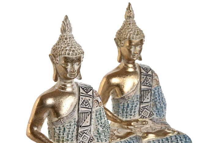 DKD Home Decor Figura de Buda Decapé Surtida
