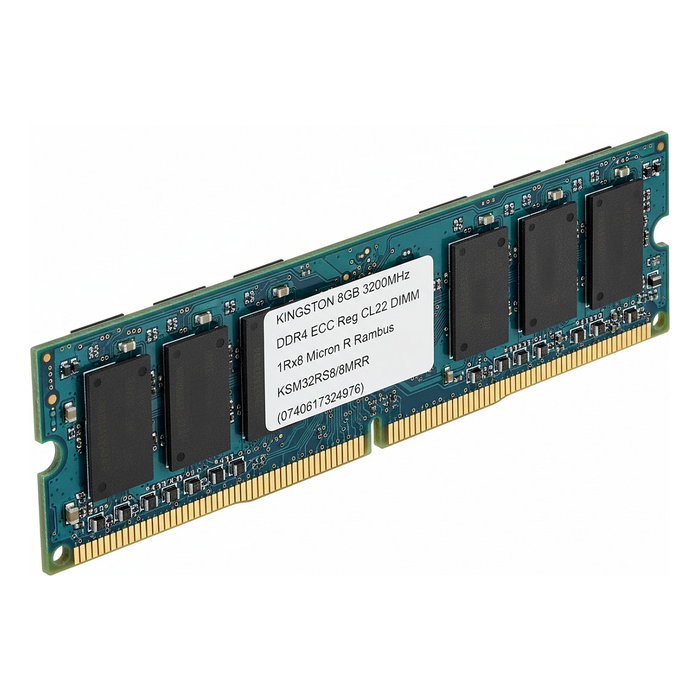 Kingston 8GB DDR4 3200MT/s ECC Registered DIMM 1Rx8 Micron R CL22 Kingston 8GB DDR4 3200MT/s ECC Registered DIMM 1Rx8 Micron R CL22