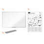 NOBO Pizarra Blanca Magnética Essence Acero Vitrificado 150x120 cm
