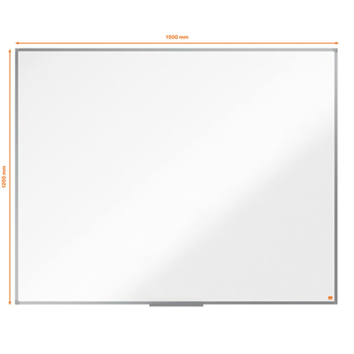 NOBO Pizarra Blanca Magnética Essence Acero Vitrificado 150x120 cm