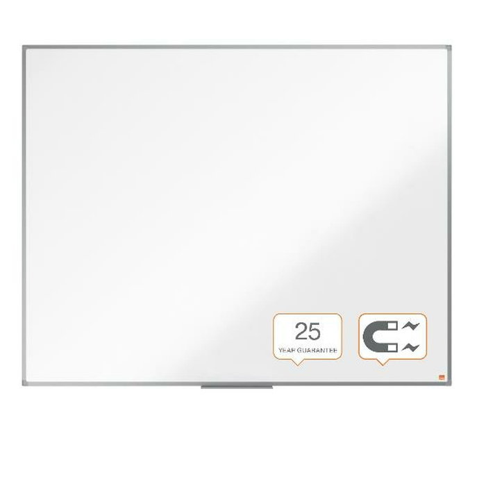 NOBO Pizarra Blanca Magnética Essence Acero Vitrificado 150x120 cm