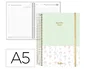 Liderpapel Agenda Oficina Fantasy 2027 Día Página A5 Menta