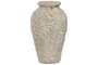 DKD Home Decor Jarrón de Terracota Gris Hecho a Mano