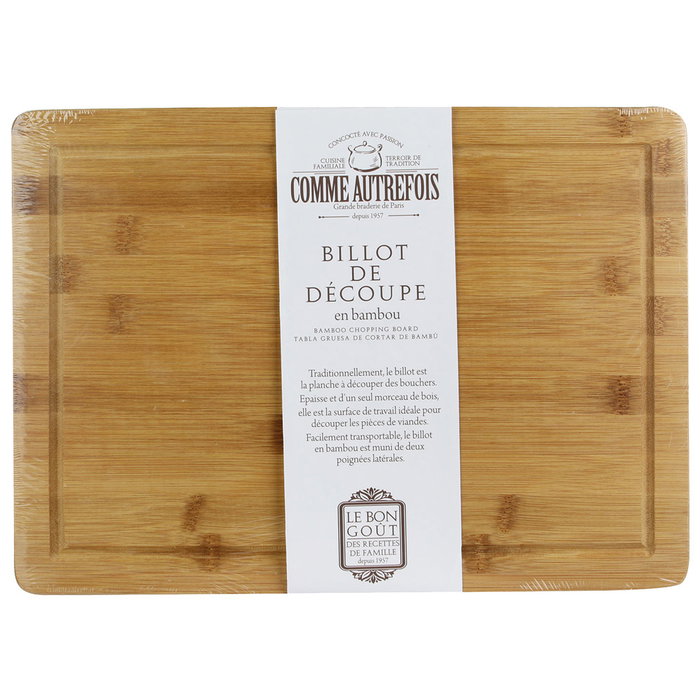 Cook Concept Tabla Cortar 39x28 cm con Surco para Líquidos