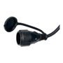 Simon Prolongador profesional 20 m IP44 H07RN-F 3G 2,5 mm², 1 Toma con Tapa, 16A 250V~, Negro