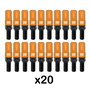 Omp Juego de 20 Tornillos Speed M14x1.25 con Protector Naranja