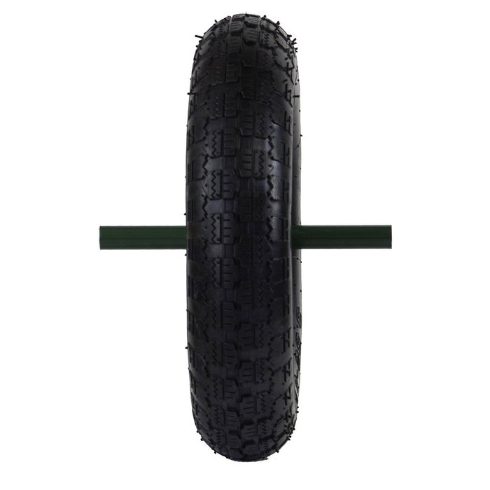 Altrad Rueda Neumatica Carretilla 74748 P4 Llanta Metalica Verde Ø350mm Eje Ø20mm
