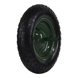 Altrad Rueda Neumatica Carretilla 74748 P4 Llanta Metalica Verde Ø350mm Eje Ø20mm