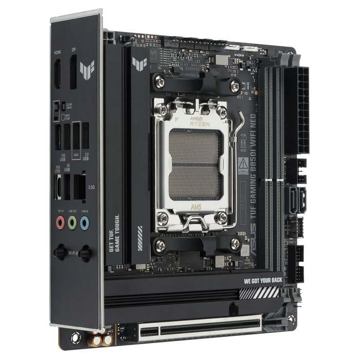 ASUS TUF GAMING B850I WIFI NEO Mini ITX AMD AM5 DDR5 ASUS TUF GAMING B850I WIFI NEO Mini ITX AMD AM5 DDR5