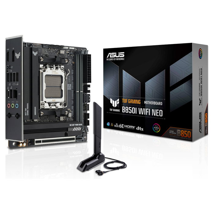 ASUS TUF GAMING B850I WIFI NEO Mini ITX AMD AM5 DDR5 ASUS TUF GAMING B850I WIFI NEO Mini ITX AMD AM5 DDR5