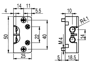 PIZZATO ELETTRICA DS AE1VA Interruptor de seguridad NC sin llave