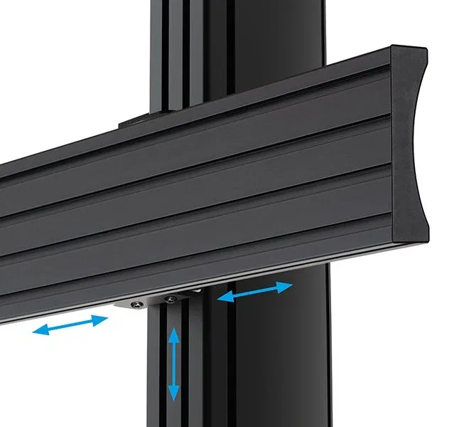B-TECH AV MOUNTS Placa de accesorios System X para montaje en columna con rieles BT8390 invertidos B-TECH AV MOUNTS Placa de accesorios System X para montaje en columna con rieles BT8390 invertidos